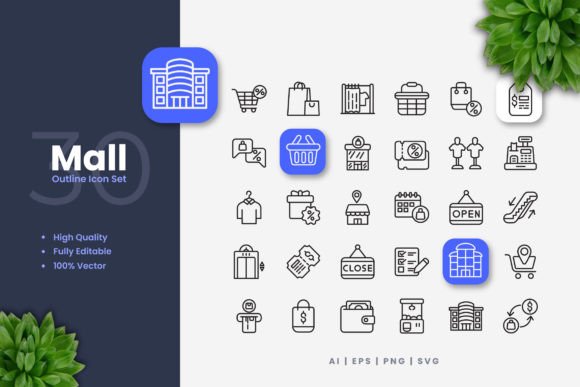Graphics That Speak Volumes: Mall Icons for Modern Branding