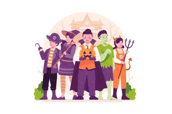 Happy Halloween Illustration for Branding and Marketing