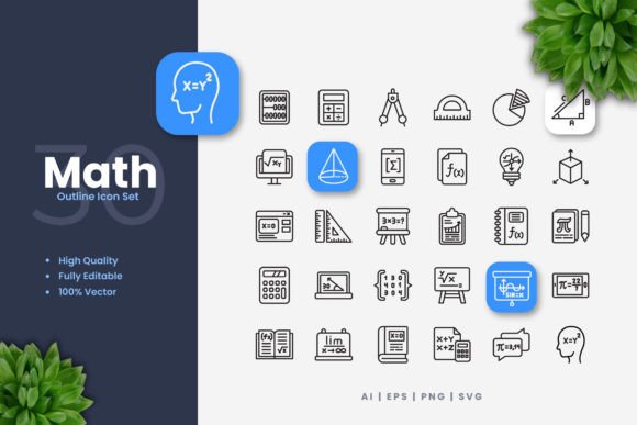 Math Icons: Clean Graphics for Local Business Branding
