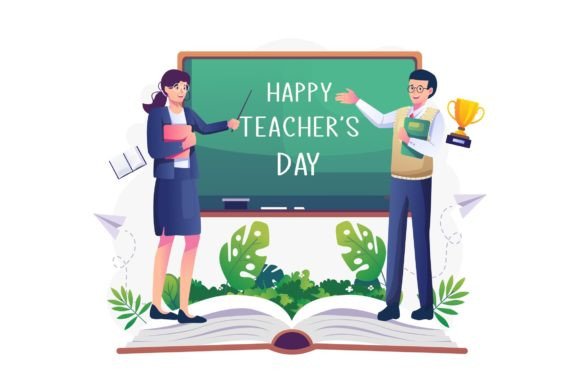 Teacher s Day Illustration - AI SVG EPS for Graphics and Illustrations