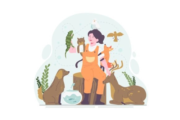 World Animal Day Illustration - AI SVG for Branding